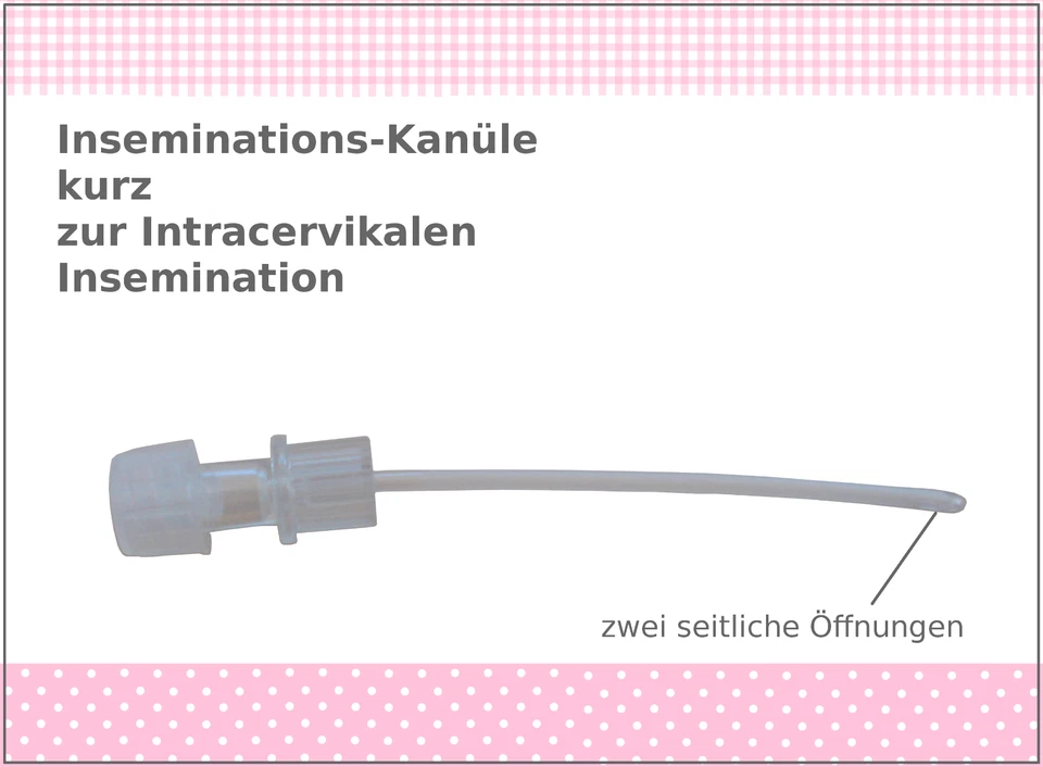 Kinderwunsch Inseminations-Kanüle Katheter, schwanger werden durch Insemination - Bild 1 von 4