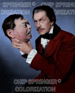 VINCENT PRICE & PETER LORRE Tales of Terror | 8x10 Color PHOTO by CHIP SPRINGER - Picture 1 of 1