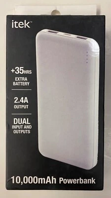 Банк питания itek 10 000 мАч (10FC-16/1763) (белый) - Изображение 1 из 2