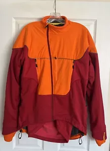 Mavic Winter Cycling Jacket Women’s L Double Zip With Insert Orange Plum ✅ - Picture 1 of 7