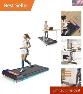 3-in-1 Under Desk Treadmill: Portable Walking Pad with Remote & LED Display - Picture 1 of 9