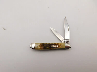 1997 Case Amber Bone Peanut Knife  NM 6220SS - Image 1 of 4