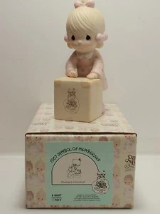 Sharing is Universal Precious Moments figurine E-0007 olive branch mark 1987 - Picture 1 of 12