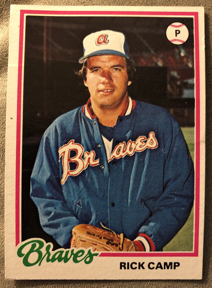 1978 Topps Rick Camp Baseball Card #349 Braves - Image 1 of 2