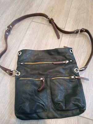 Bolso Bandolera Bolso de Hombro MAURIZIO TAIUTI Cuero Genuino Negro  Foto 1 de 4