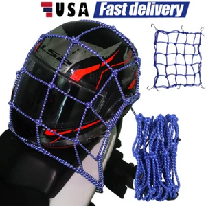 Motorcycle Helmet Net Reflective Motorcycle Luggage Solid Elastic Bungee Cord US - Picture 1 of 12