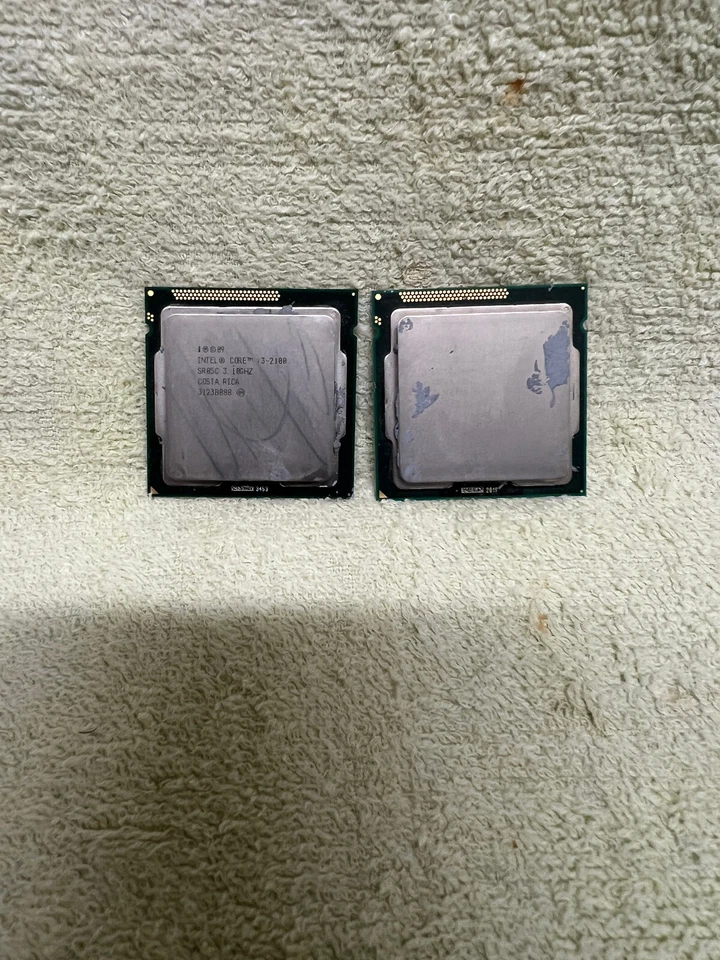 Lot of 2 Intel Core i3 2100 Dual-Core CPU (3M Cache, 3.10GHz, 2nd generation) - Image 1 of 1