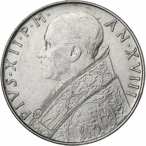 [#1278440] Vatican, Pius XII, 100 Lire, 1956, Rome, Stainless Steel, MS - Picture 1 of 2