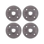 4 Pcs Iron 4-Point Flange Plate Floor Industrial Flanges
