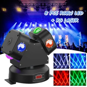 150W 8LED Laser Moving Head Light RGBW Rotating Stage Light DMX DJ Disco Party - Picture 1 of 9