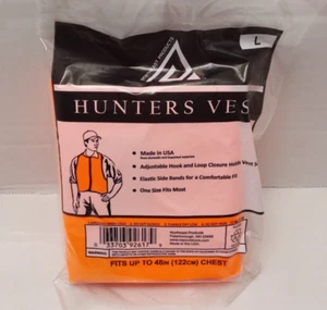 Chaleco de caza Northeast Products naranja brillante empacable - Talla grande - NUEVO - Imagen 1 de 5