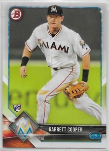 2018 Bowman #74 Garrett Cooper RC Miami Marlins