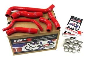 HPS Radiator Hose Red Kawasaki 2010-2011 KX450F 57-1242-RED - Picture 1 of 9
