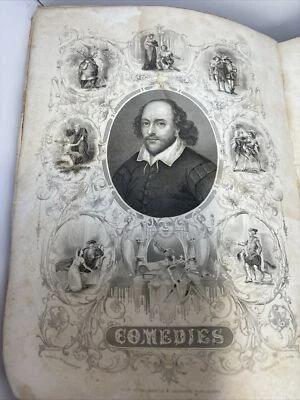 Shakespeare Complete Works Of William Shakespeare 1856 Comedies Volume No Cover Foto 1 de 4