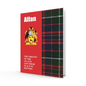 Lang Syne Scottish Clan Crest Tartan Information History Fact Book - Allan - Picture 1 of 1