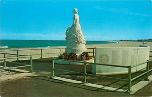 Postal Marine Memorial Lost at Sea Hampton Beach New Hampshire NH - Imagen 1 de 2