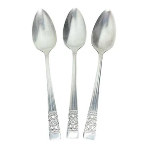 Oneida Silber Krönungsgemeinschaft Silberteller 1936 Teelöffel 3er Set 1936-2004 - Bild 1 von 8