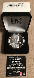 Tom Brady Patriots Highland Mint 5 Time Super Bowl Champion Commemorative Coin