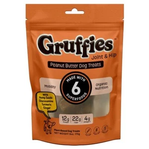 Gruffies Joint & Hip Peanut Butter Dog Treats 6oz - Picture 1 of 1