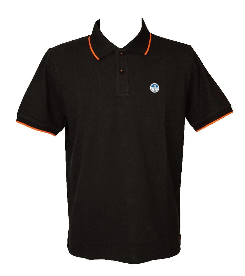 NORTH SAILS men's polo shirt, short sleeve with collar and buttons with embroide - Image 1 of 1