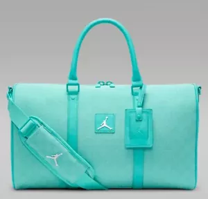 Nuevo Auténtico Jordan Monograma Bolsa de Lona Equipaje Viaje Vacaciones Esmeralda 25L - Imagen 1 de 6