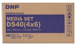 DNP DS40 4x6 Carta + Ribbon per 800 Stampe 10x15 - Photo 1/2