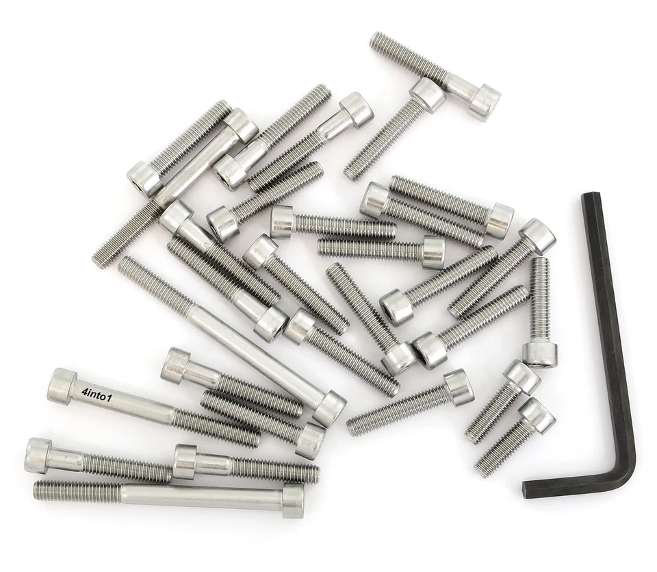 Juego de pernos Allen de acero inoxidable - Honda VF1100C V65 Magna - 1983-1986 - 30 pernos Foto 1 de 1