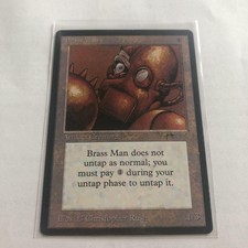 Rare Mtg English Version Brass Man Black Frame Arabian Nights
