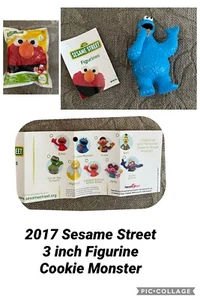 2017 Headstart Sesame Street Figurines 3 inch Figure Cookie Monster Cake Topper - Picture 1 of 4