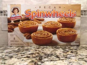 Little Debbie Pecan Spinwheels 8 count Sweet Rolls Honey Bun - Picture 1 of 5