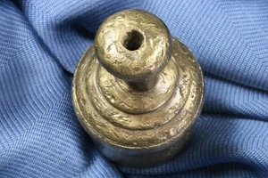 Plomada construcción bronce. Rara. S.XVII  Plumb bob bronze construction. Rare. - Bild 1 von 5