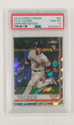 2019 Topps Chrome Kyle Tucker Sapphire Edition PSA 10 Gem Mint #60 - Image 1 of 3