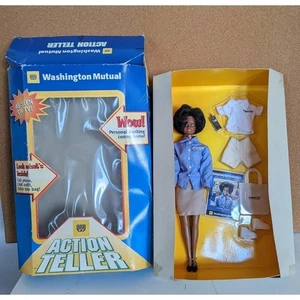 Muñeca Washington Mutual Action Teller mujer negra afroamericana - Imagen 1 de 9