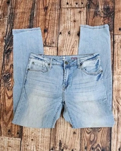 7 for all Mankind Slimmy Jeans Boys Size 16 Slim Straight Leg Light Wash - Picture 1 of 11