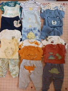 6 Carters Spring Summer 3pc Infant Boy Outfits Size 3 Months EUC - Picture 1 of 9