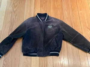 Vintage Leather Rain Forrest Cafe Chicago Bomber Jacket XXL - Picture 1 of 9