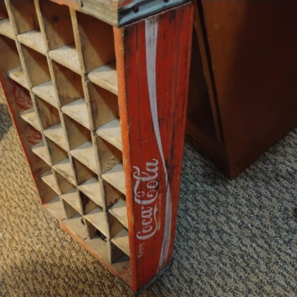 Винтажный деревянный ящик для газировки Coca Cola - Изображение 1 из 1
