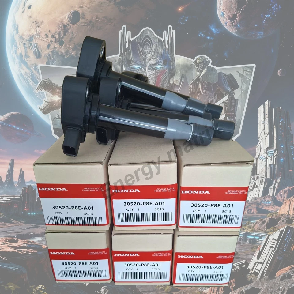 6PCS OEM Ignition 30520-P8E-A01 Coils Fits For Honda Accord Odyssey Acura CL TL - Image 1 of 4