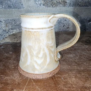 Artist Signed Swirl Glaze Hand Thrown Studio Stoneware Pottery Mug  - Picture 1 of 6