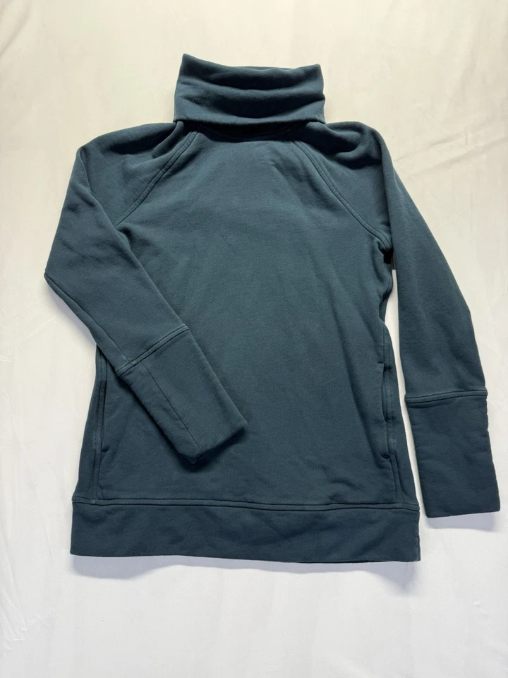 Lululemon W3BACS To You Tunic Womens Sz 6 blue funnel neck pullover sweatshirt - Image 1 of 4