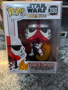 Funko Pop Star Wars The Mandalorian Stormtrooper #350 w/protective case NIB - Picture 1 of 16