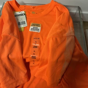 Carhartt XL Force Enhanced T-Shirt NEON Orange FAST DRY STAIN BREAKER SS Faded - Bild 1 von 4