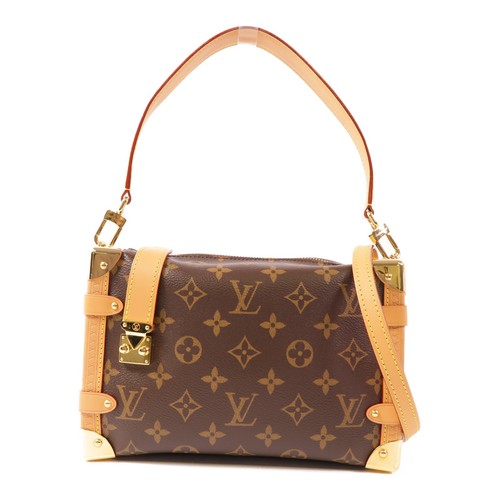 LOUIS VUITTON（LV） Borsa a tracolla Louis Vuitton LV GHW baule laterale M46358 monogramma marrone