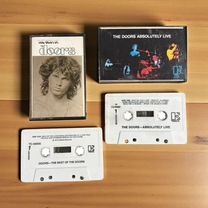 2 - Doors Cassette Tapes;  Best Of The Doors and The Doors Absolutely Live - Picture 1 of 8