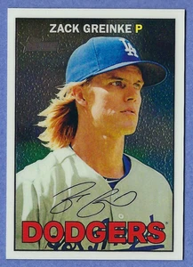 2016 Topps Heritage Chrome Refractor #130 Zack Greinke Dodgers #d/999 - Picture 1 of 2