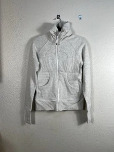 Lululemon Calm & Cozy JacketHeathered White / White Size 6 - Picture 1 of 8