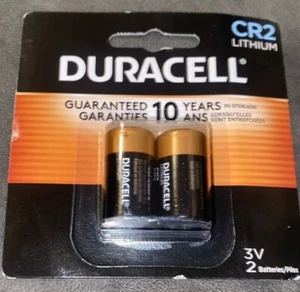 LOT OF 2 Duracell CR2 3V Lithium Battery 2 PK Sealed Half Off Msrp - Picture 1 of 3