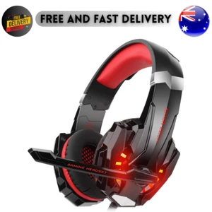 Kotion Each G9000 Gaming Headset 3.5mm LED Mic for PS4 PC Mobile Black Red - Picture 1 of 7