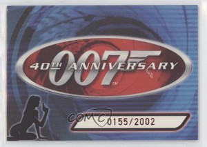 2002 Rittenhouse James Bond: 40th Anniversary Bonds 155/2002 Header #JB1 ob9