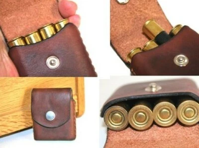 410 Ammo holder Bond Arms, leather, for 2.5 shells,pocket carry wallet,derringer